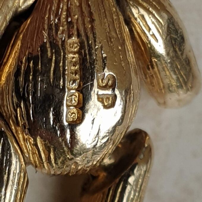 Articulated Teddy Bear Pendant In 9ct gold