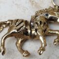 Horse or Pony Pendant with Rubies and Sapphires in 9ct Gold