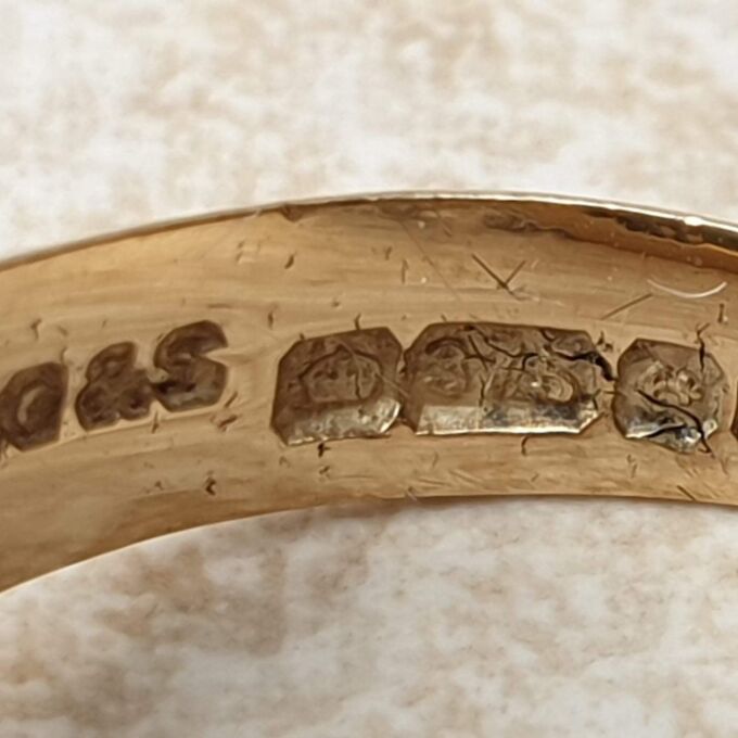 Hematite Centurion Intaglio Signet Ring in 9ct Gold,  a UK O 1/2 or a US 7 3/4.