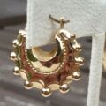 Small Gypsy Creole Earrings in 9ct Gold