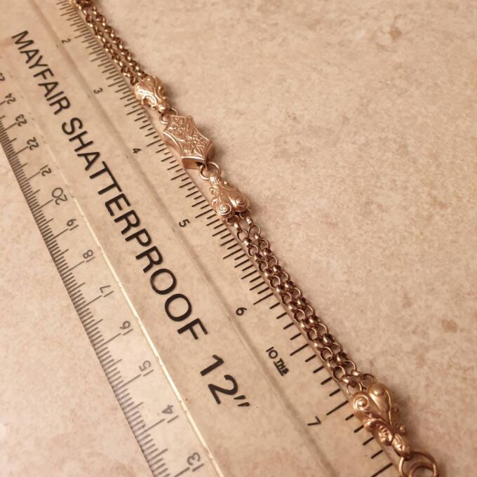 Ornate Vintage Bracelet in 9ct Rose Gold