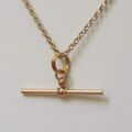 Simple T Bar Pendant in 9ct Rose Gold