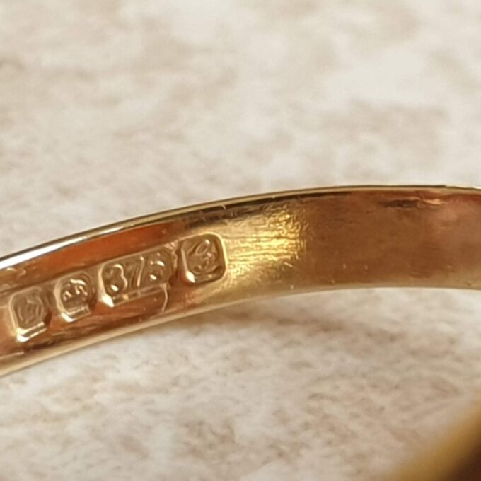 Cameo of The Three Graces, Ring is 9ct Gold, a UK P or a US 8.