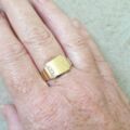 Larger Size Signet Ring in 9ct Gold.