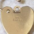 Engraved Fully Working Heart Padlock in 9ct Gold