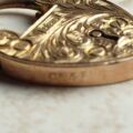 Incredibly Detailed Edwardian Heart Padlock in 9ct Gold