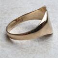 Simple Heart Signet Ring in 9ct Gold