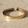 Diamond Set Torque Ring in 9ct Gold,  a UK M 1/2 or a US 6 3/4.