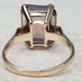 Smoky Quartz Solitaire Ring in 9ct Gold
