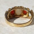 Sale – Chunky Opal and Garnet 9ct Gold Ring, a UK L 1/2 or a US 6 1/4.