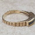 Channel Set Sapphire Ring in 9ct Gold, a UK L 1/2 or a US 6 1/4