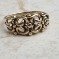 Fancy Knot Ring in 9ct Gold,  a UK K 1/2 or a US 5 3/4.