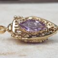 Luscious Lantern Pendant with Amethyst in 9ct Gold