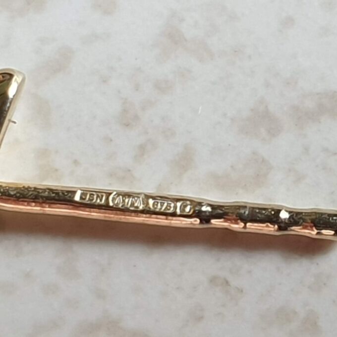 Bar Drop Diamond Earrings in 9ct Gold