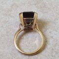Heavy Smoky Quartz Ring in 9ct Gold.