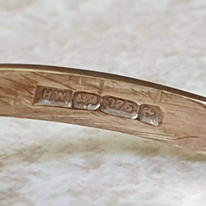 Smoky Quartz Ring in 9ct Gold.