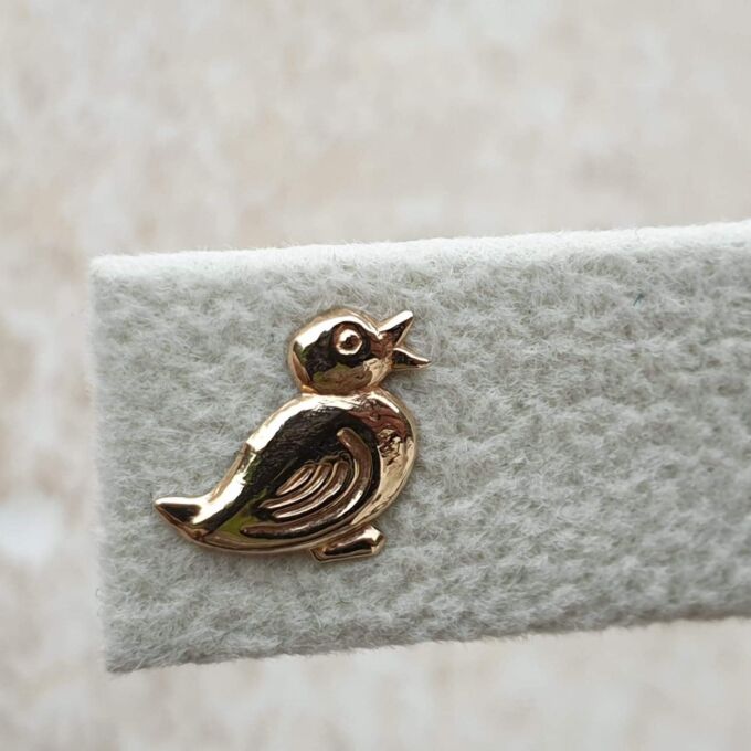 Fun Duck Earrings in 9ct Gold.