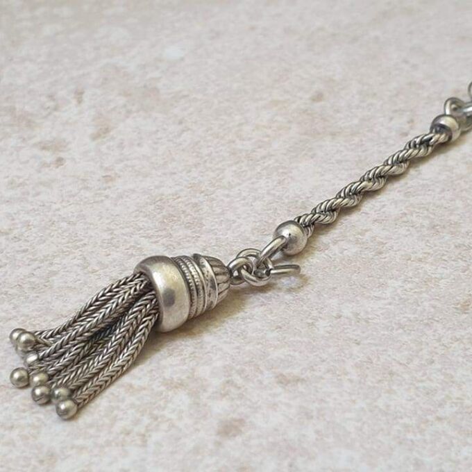 Antique Albertina Watch Chain with Tassle