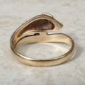Snake Ring in 9ct Gold,  a UK L or a US 6.