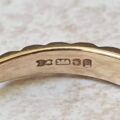 Channel Set Sapphire Ring in 9ct Gold, a UK L 1/2 or a US 6 1/4