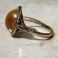 Tigers Eye Ring in 9ct Gold, a UK M 1/2 or a US 6 3/4.