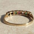 Dainty DEAREST Acrostic Stacking Ring in 9ct gold,  a UK K 1/2 or a US 6.