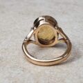 Oval Citrine Ring in 9ct Gold, a UK E or a US 2 1/2