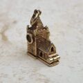 Opening Church Charm with Stanhope Lens and Wedding Scene Inside in 9ct Gold.