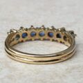Reserved Cornflower Blue Sapphire Stacking Band,18ct Gold, a UK L 1/2 or a US 6.