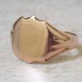 Antique Shield Ring in 9ct Gold.