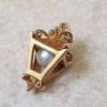 Lantern Pendant with Pearl in 9ct Gold