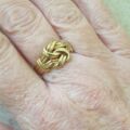 Double Lovers Knot Ring in 9ct Gold, a UK Q 1/2 or a US 8 1/2