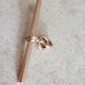 Large Albert or T Bar Fob in 9ct Rose Gold
