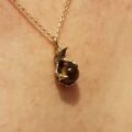 Tigers Eye Claw Talon Fob Pendant in 9ct Gold
