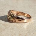 Peridot Gypsy Ring in 9ct Rose Gold,  a UK L 1/2 or a US 6.