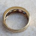 Multi Sapphire Ring in 9ct Gold, a UK M 1/2 or a US 6 3/4