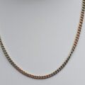 Vintage Two Coloured Curb Chain with Dog Clip in 9ct Gold