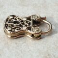 Unusual Purse or Bag Shaped Ornate Lock Padlock in 9ct Gold, not a Heart!