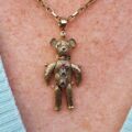 Articulated Teddy Bear Pendant in 9ct Gold