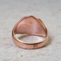 Shield Signet Ring in 9ct Rose Gold.
