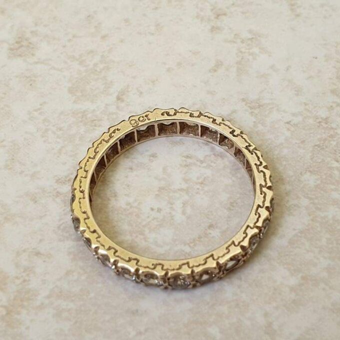 Reserved – Spinel Full Eternity Ring in 9ct Gold, a UK M or a US 6 1/2