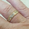 Reserved – Quartz Full Eternity Ring in 9ct Gold.