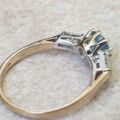 Topaz and Ring in 9ct Gold,  a UK O or a US 7 1/2