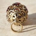 Garnet Lantern Pendant on 9ct Gold.