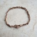Fancy Twisted Link Bracelet in 9ct Rose Gold