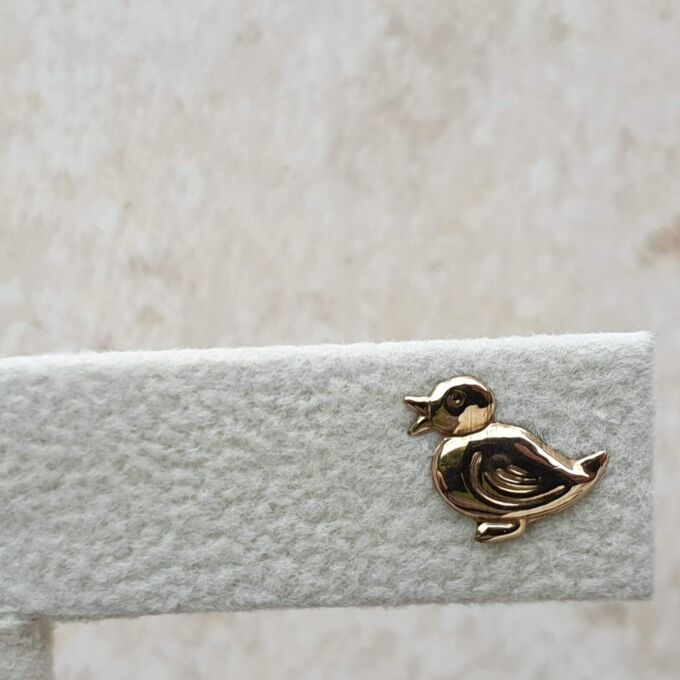 Fun Duck Earrings in 9ct Gold.