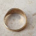 Textured Graduating Signet Ring in 9ct Gold, a UK I 1/2 or a US 4 3/4