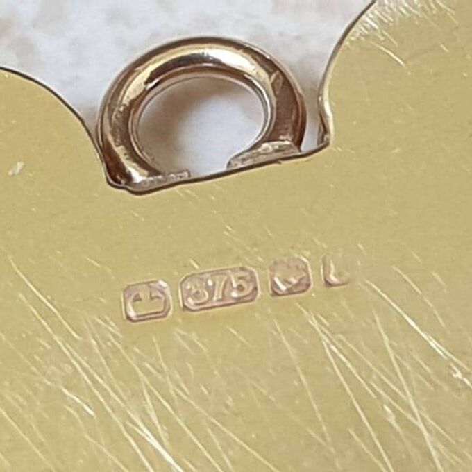 Engraved Front Fully Working Heart Padlock in 9ct Gold