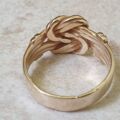 Double Lovers Knot Ring in 9ct Gold, a UK Q 1/2 or a US 8 1/2