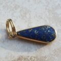 Double Sided Lapis Lazuli Pendant in 9ct Gold by DSW